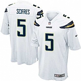 Nike Men & Women & Youth Chargers #5 Scifres White Team Color Game Jersey,baseball caps,new era cap wholesale,wholesale hats